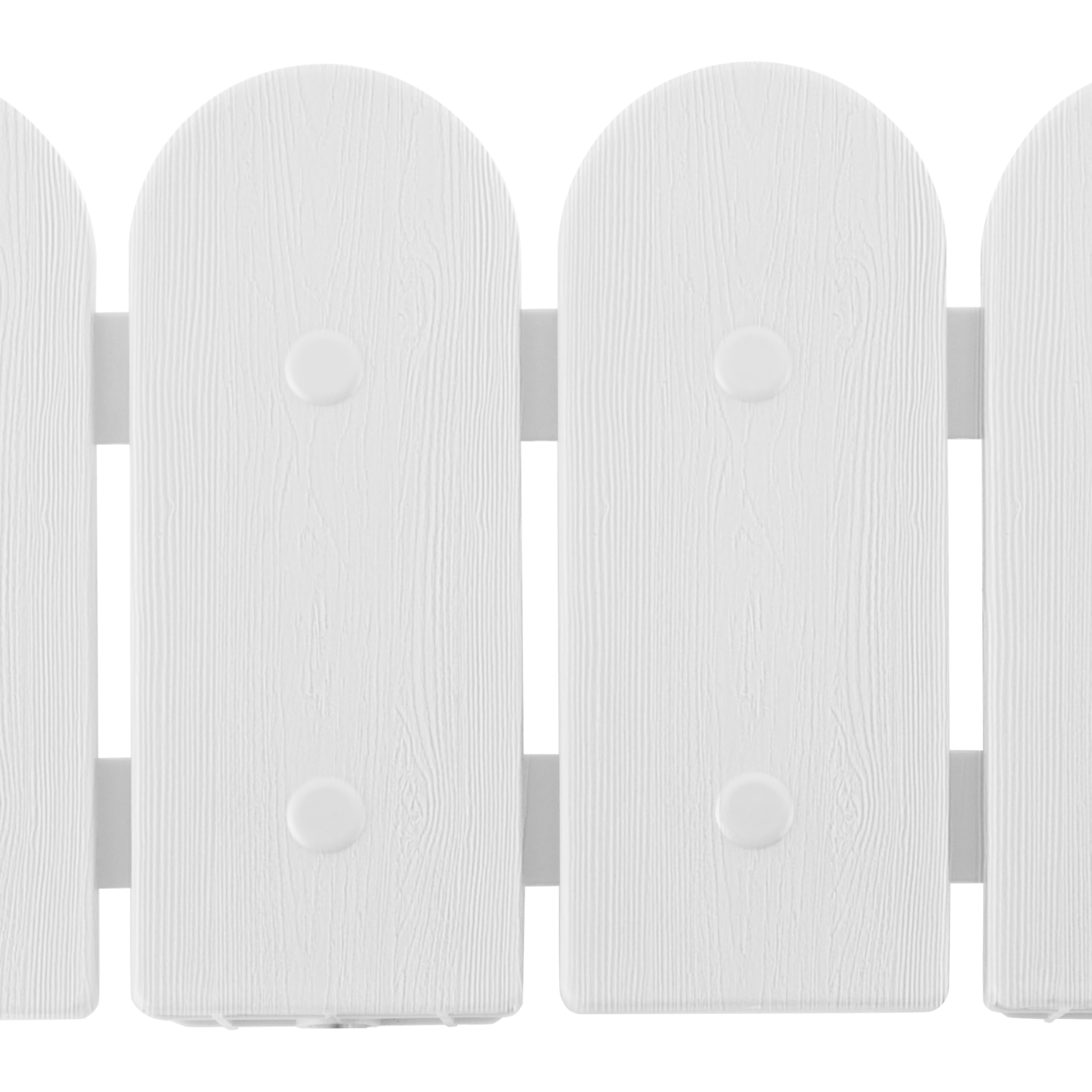 Evelyne border panel wood-grain texture adds natural, low-maintenance style.