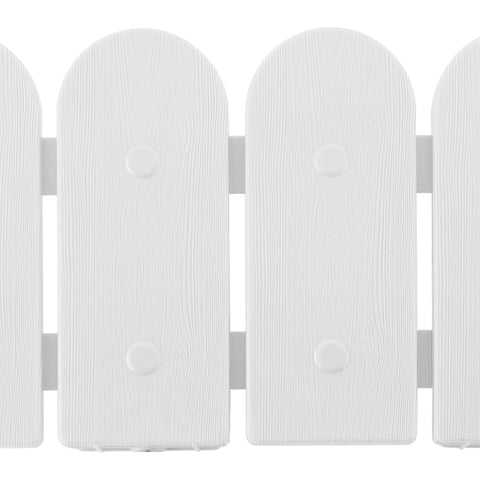 Evelyne border panel wood-grain texture adds natural, low-maintenance style.