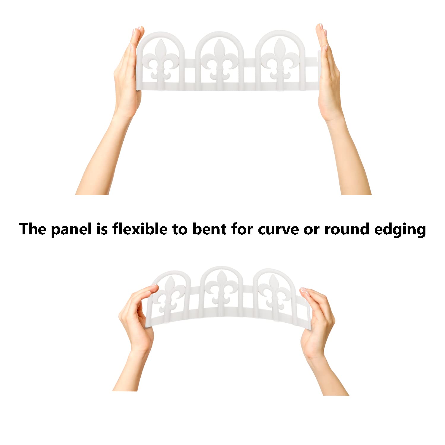 Evelyne border panels provide defined borders across your lawn.