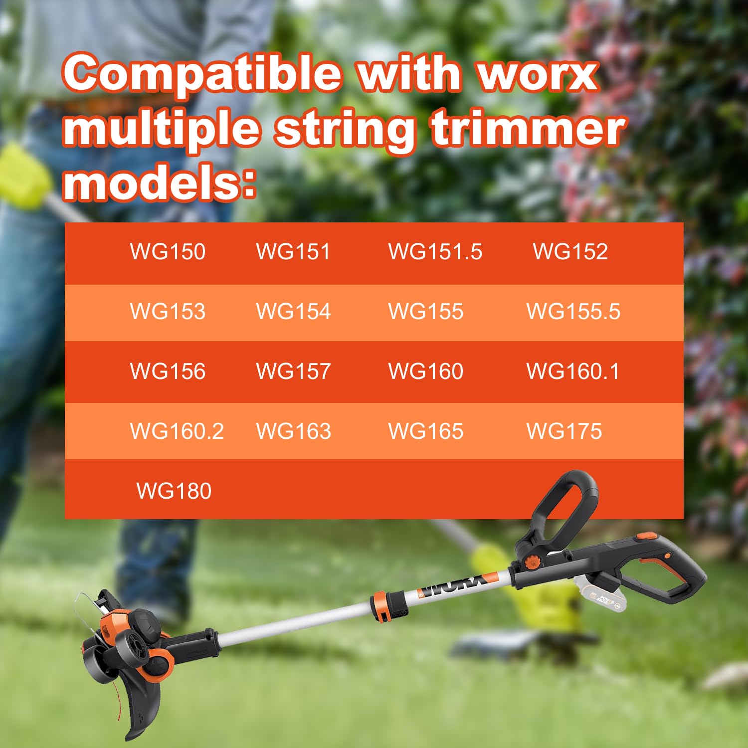Pre-wound spools save time during yard maintenance.