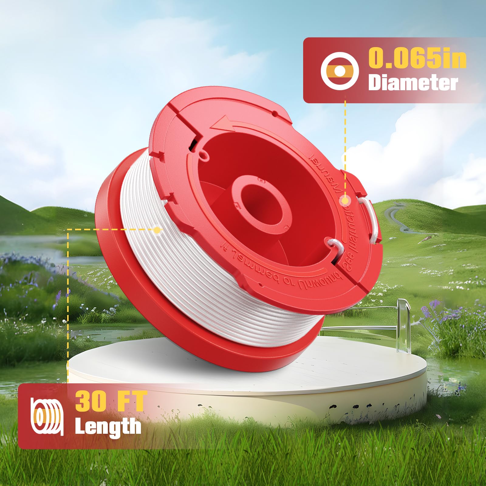 Eventronic 0.065 inch diameter string delivers strong cutting performance.