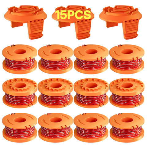 Eventronic 15-pack replacement spool for Worx, enabling quick maintenance and uninterrupted trimming.