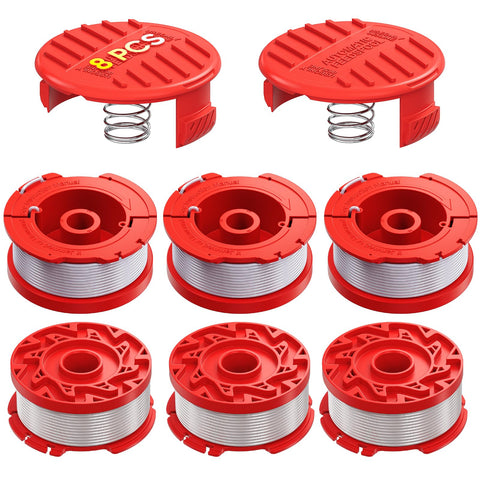 Eventronic 8-pack spools for Craftsman compatibility improve replacement speed.