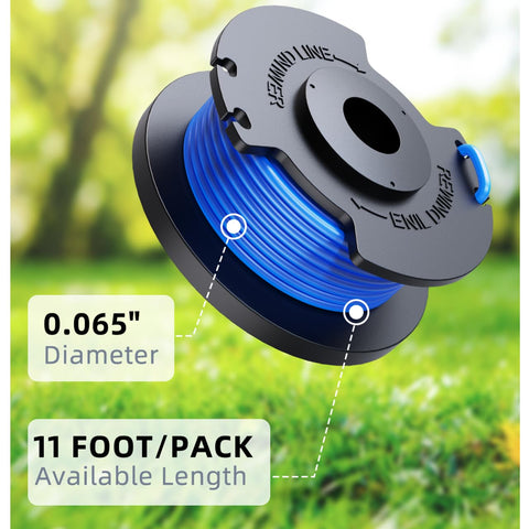 Eventronic autofeed spool in action delivers quick line feeding during trimming sessions.