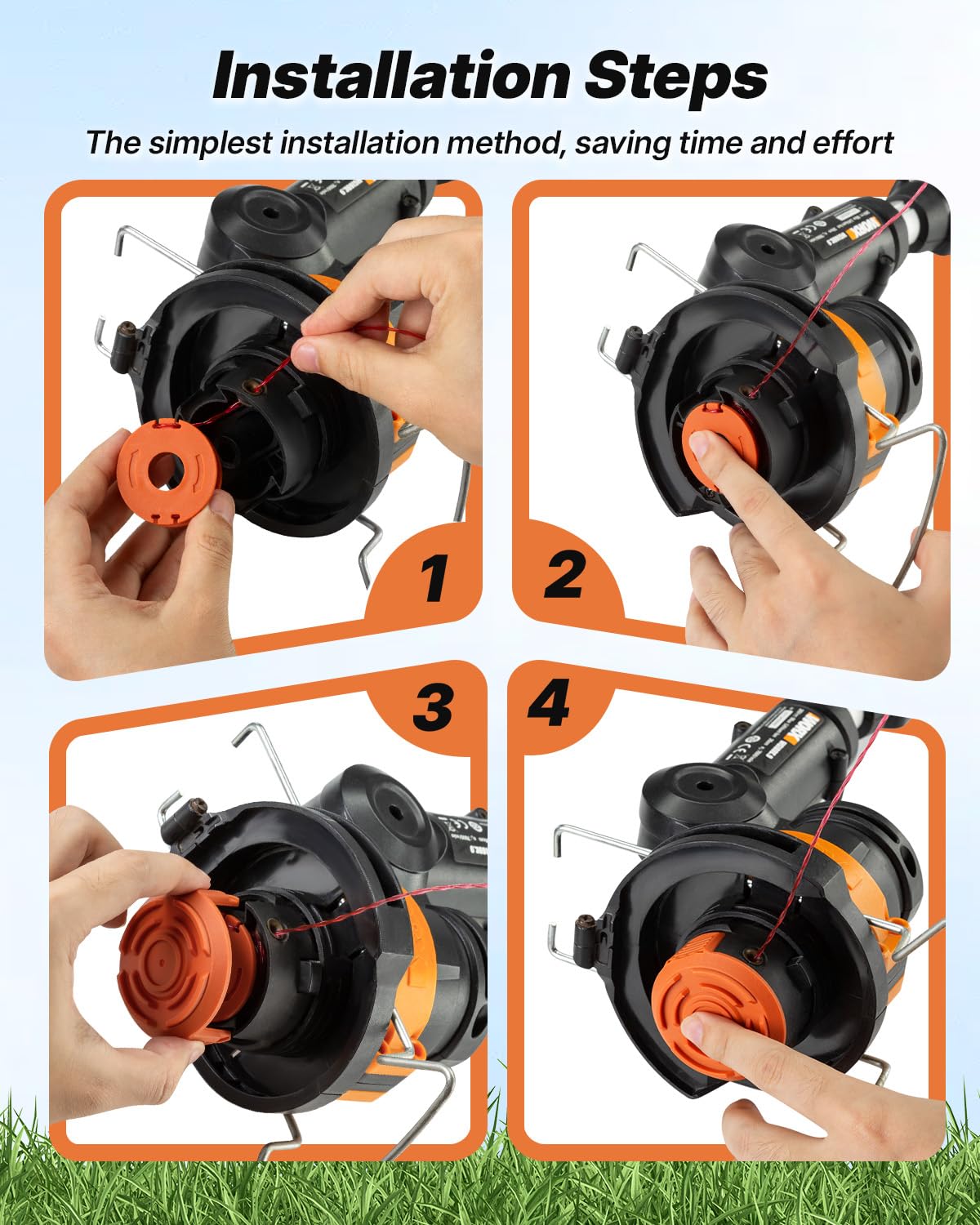 Eventronic automatic feed system aids effortless line feeding.