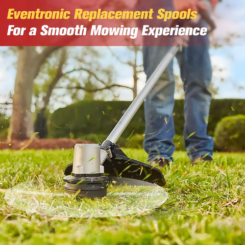 Eventronic easy-install spool supports quick yard maintenance sessions.