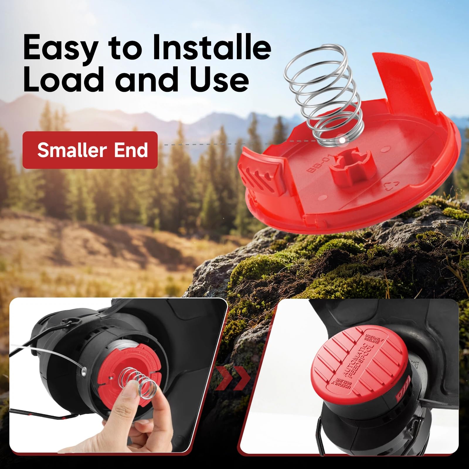Eventronic heavy-duty weed eater line handles thick grass with confidence.