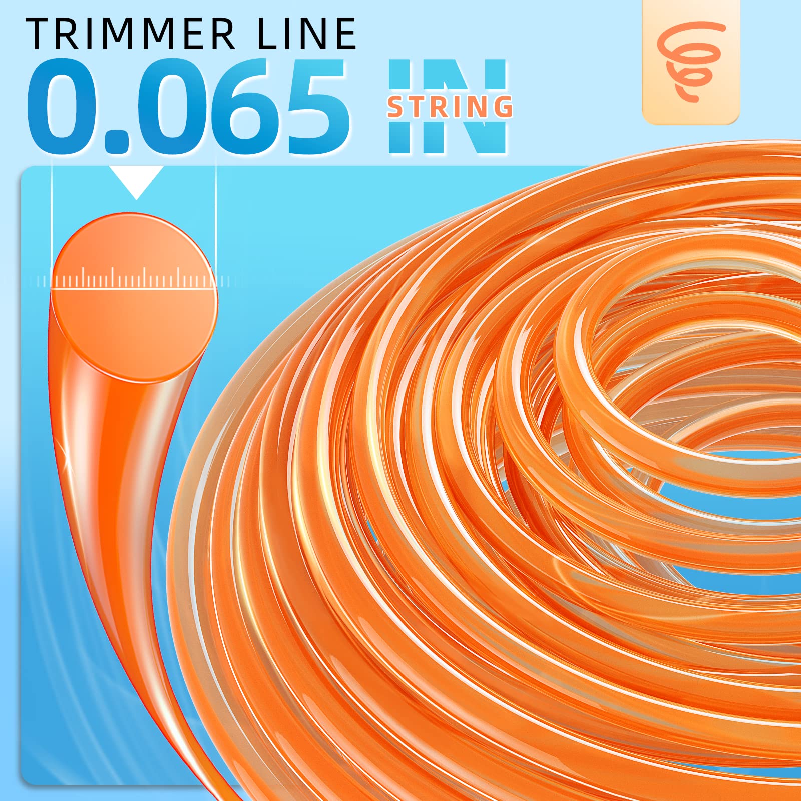 Eventronic round-trimmer line ready for precise cuts on thick grass