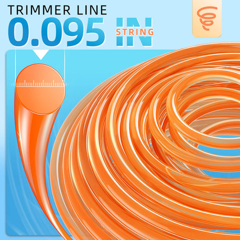Eventronic round trimmer line 095 for smooth cuts and longer life