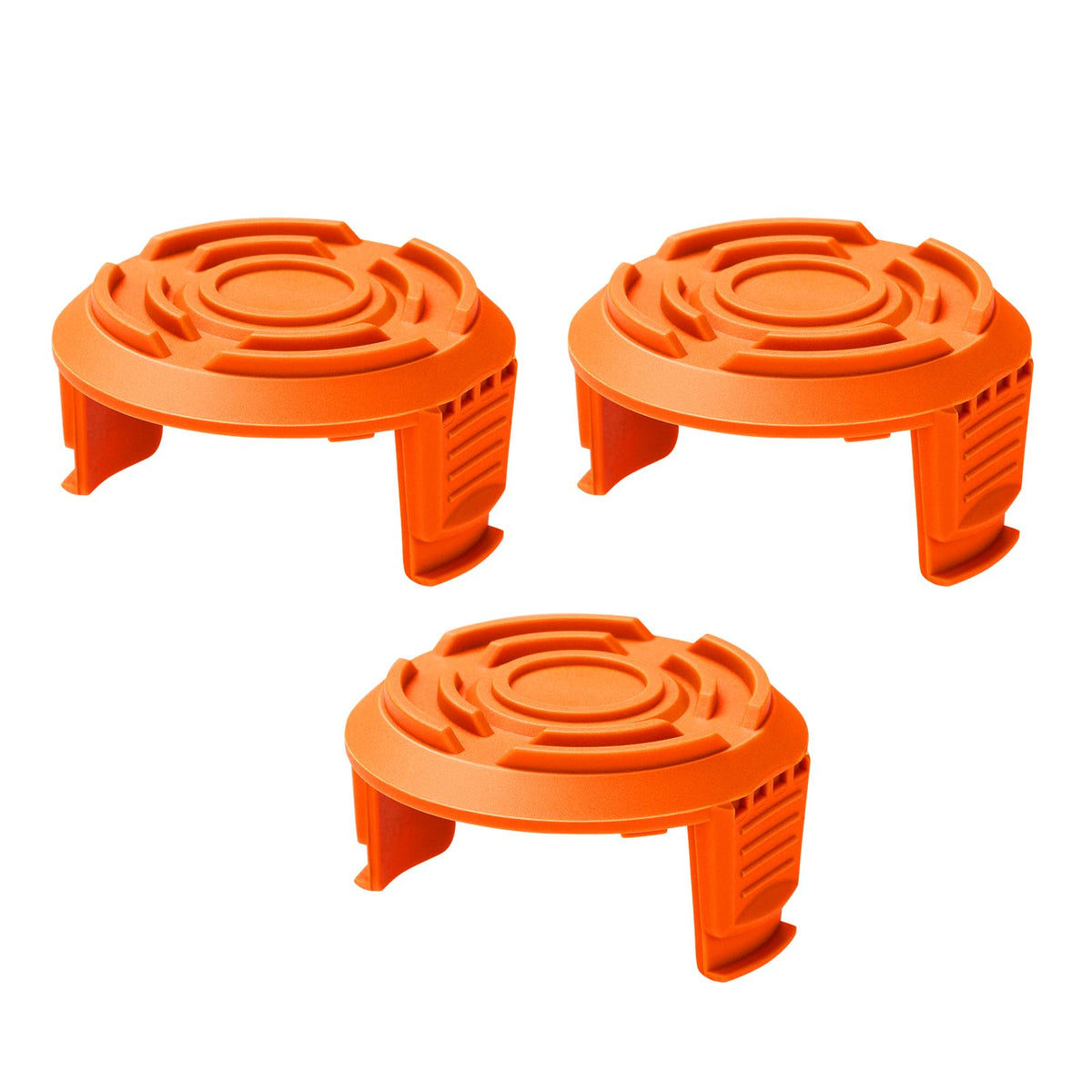 Eventronic trimmer spool cap cover close-up showing rugged ABS construction for Worx compatibility