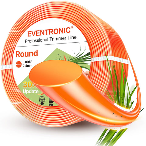 Eventronic weed eater string 300ft reel for versatile yard trimming and durable cutting