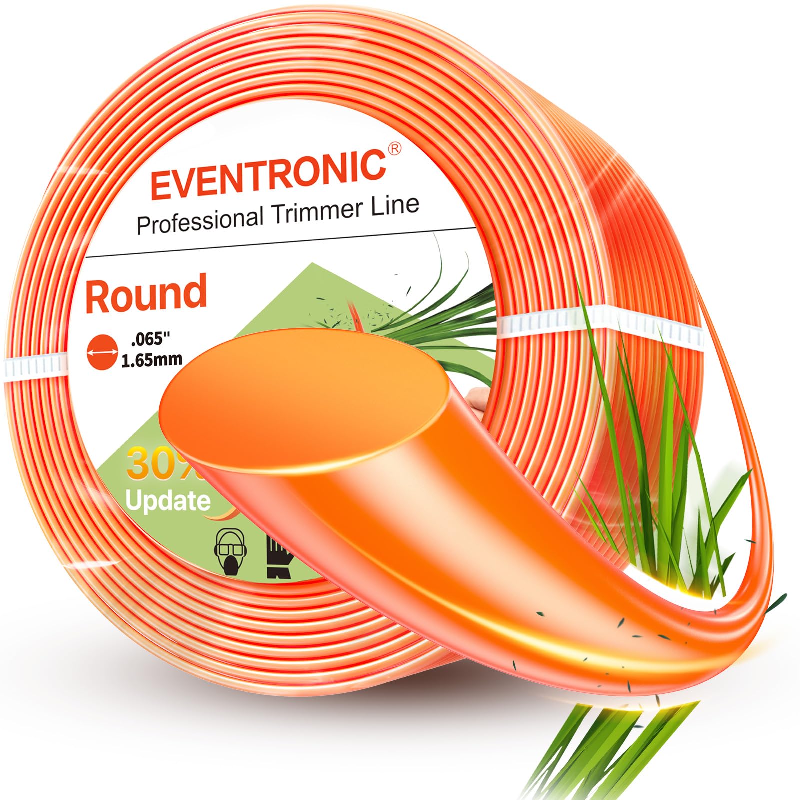 Eventronic weed eater string on a 580ft spool for long-lasting lawn trimming