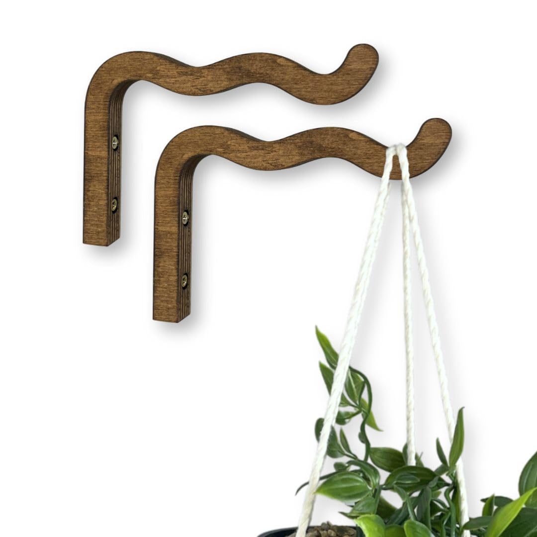 EvenWood wavy wall planter 6in set creates a stylish indoor plant wall.