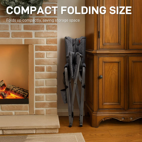 Ever Advanced dimensions show compact folding and ample open-seat space
