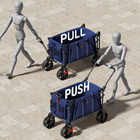 Ever Advanced wagon with all-terrain wheels for stable travel on sand, grass, or pavement