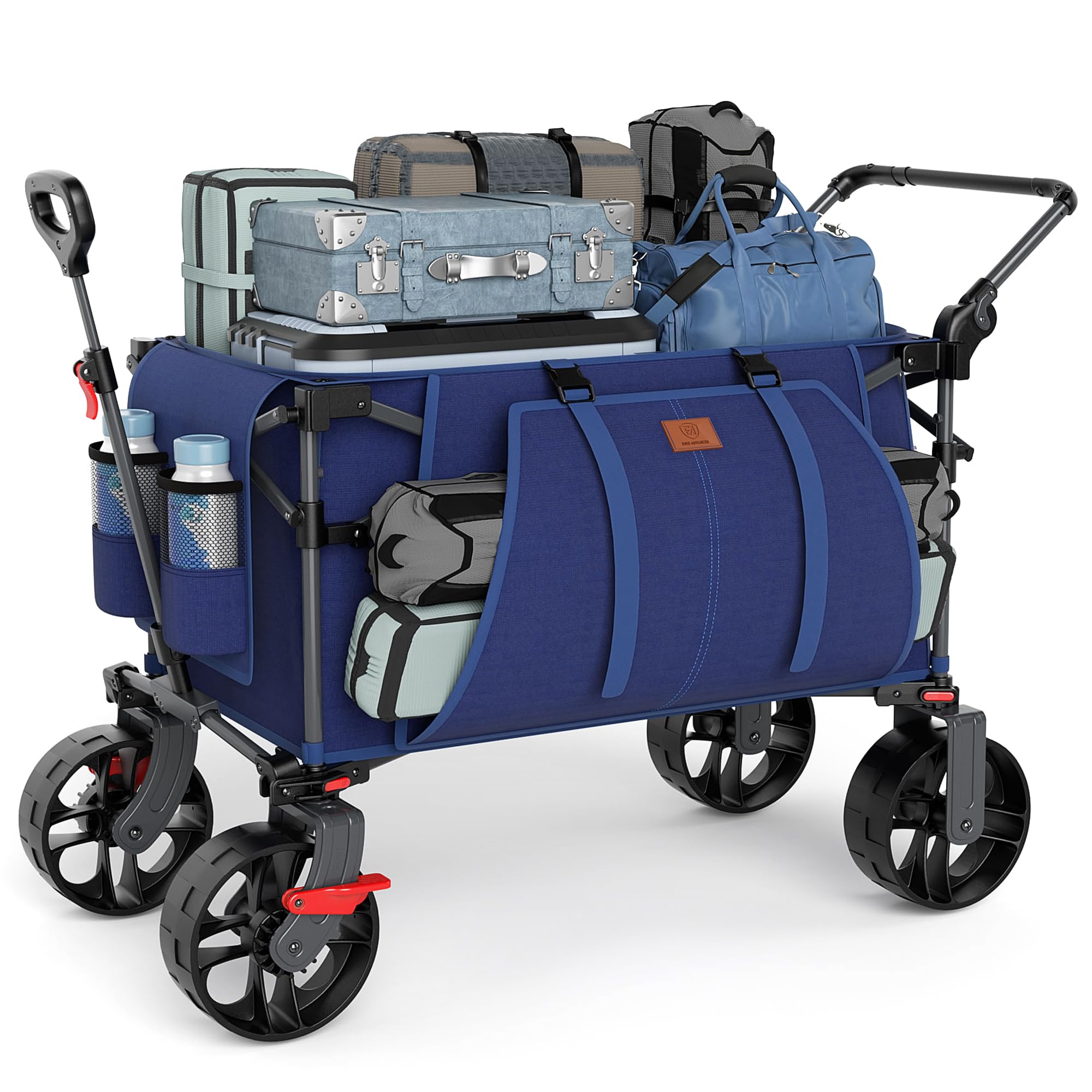 Ever Advanced folding push wagon with push handle for effortless pushing and pulling