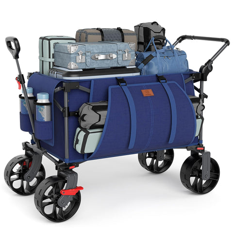 Ever Advanced folding push wagon with push handle for effortless pushing and pulling