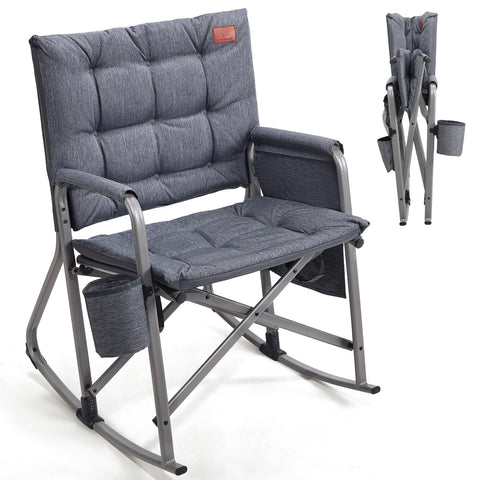 Ever Advanced folding rocking chair for camping shows portable comfort