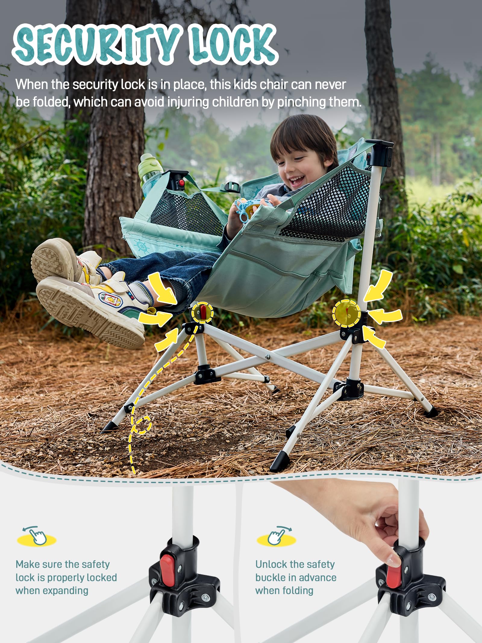 EVER ADVANCED kids hammock chair folded carry bag for travel