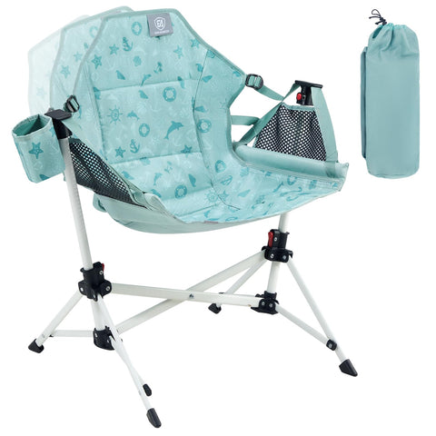 EVER ADVANCED kids hammock chair frame open for quick setup and play