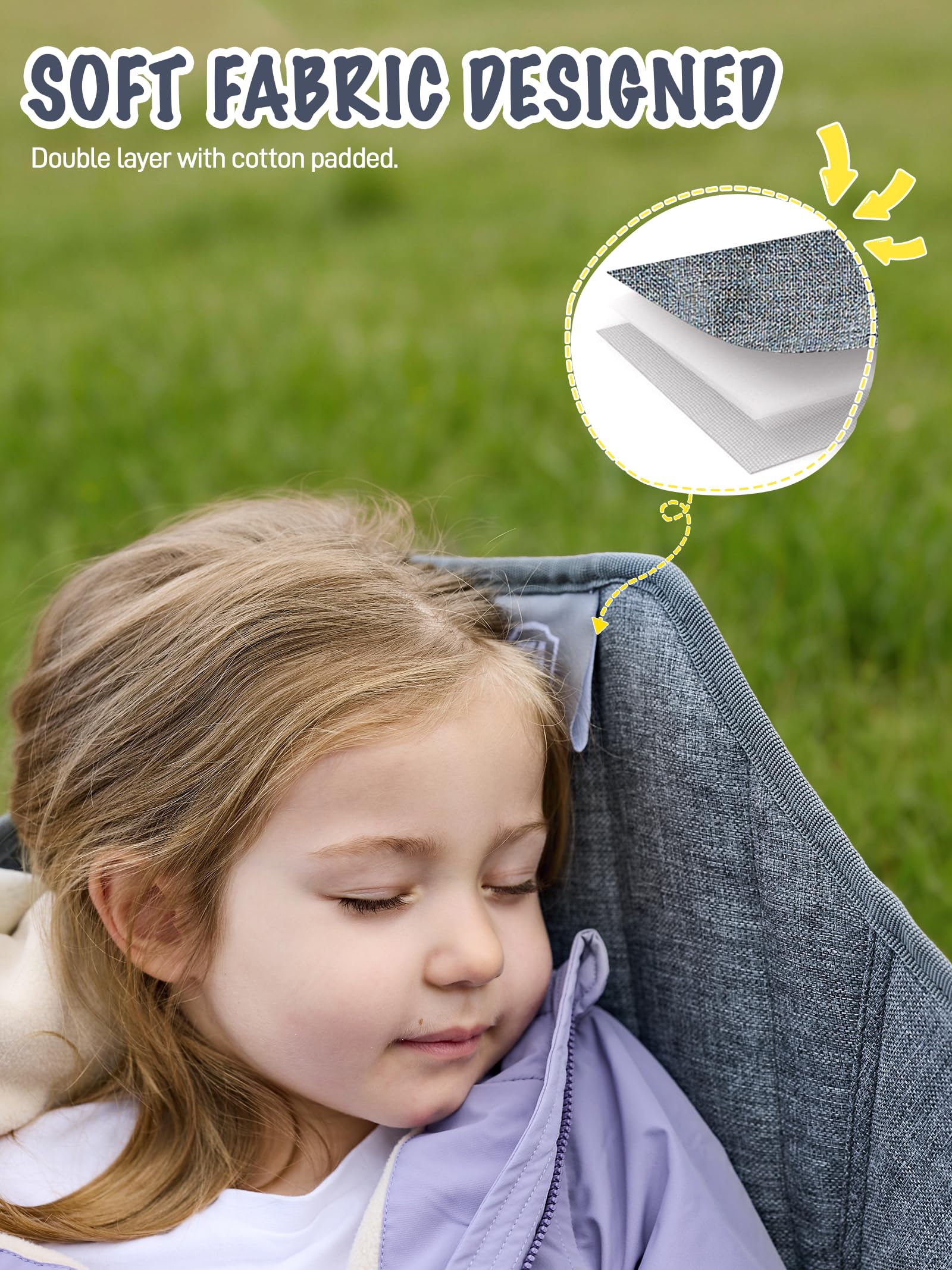 EVER ADVANCED Kids Hammock Chair side table and cup holder keep drinks in reach