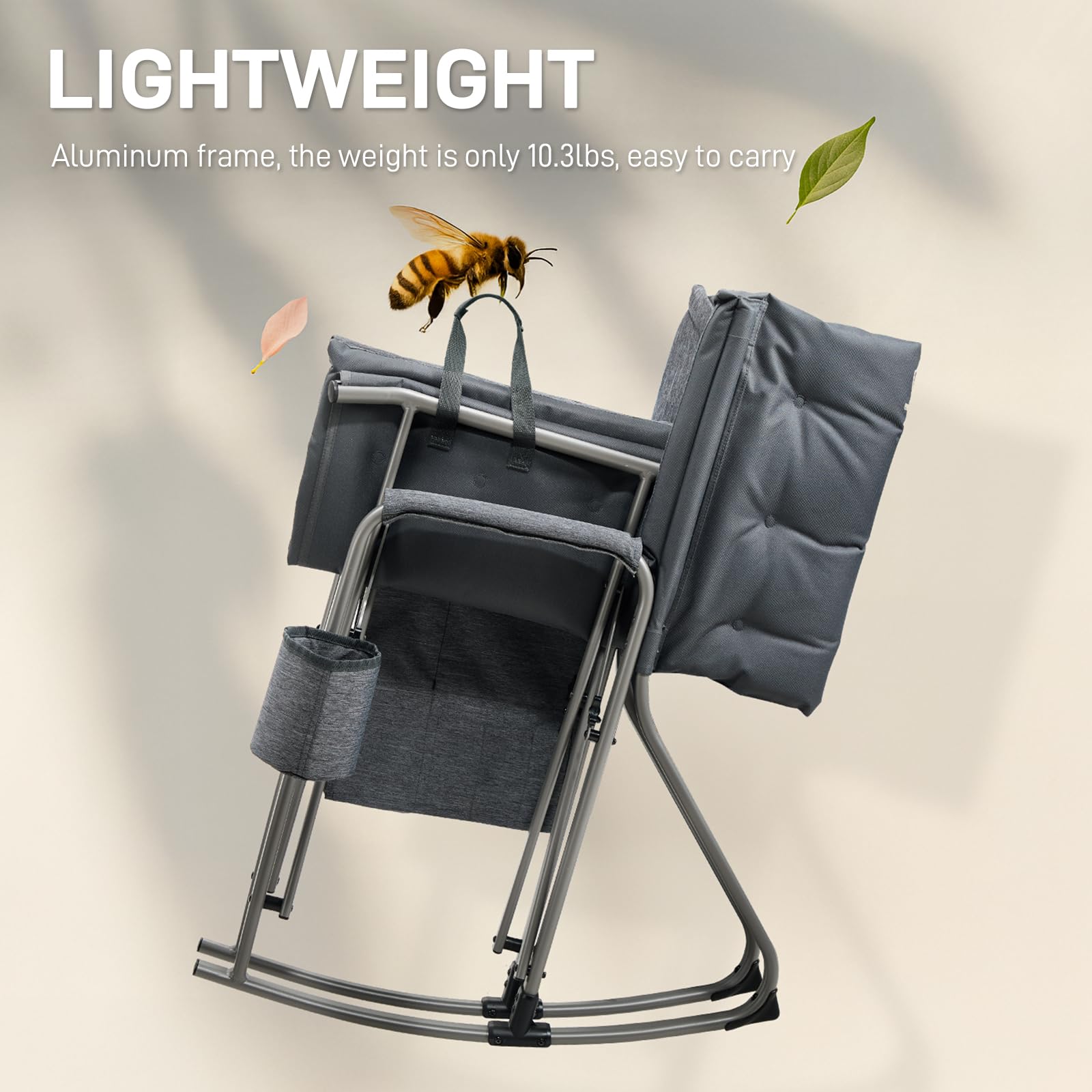 Ever Advanced padded-seat chair offers cushioned comfort for lawn or campsite
