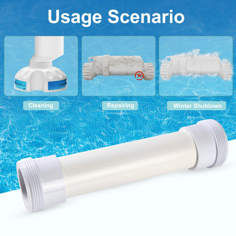 EverCrystal dummy bypass compatible with Hayward T-CELL-15 supports off-season protection.