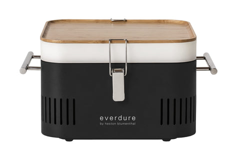 Everdure CUBE portable grill on a compact design for travel-ready grilling.