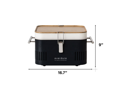 Everdure CUBE ideal for tailgates, beaches, and camping adventures.