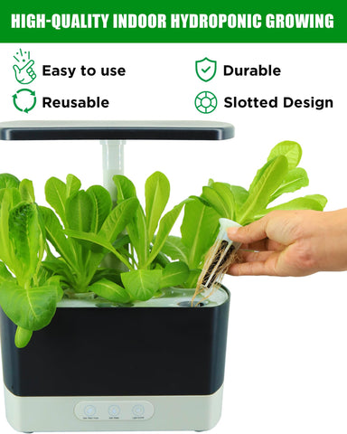 Evereco basket set for hydroponics, fits aero garden kits for simple maintenance.
