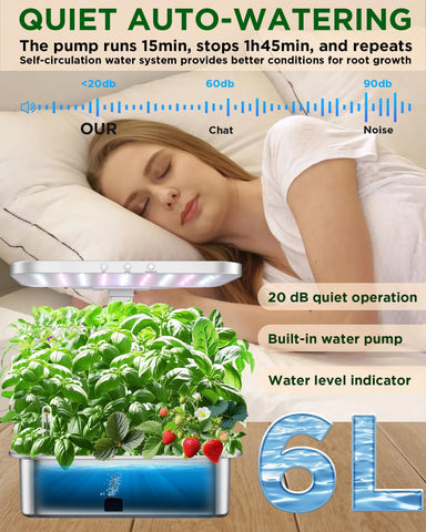 Evereco full-spectrum LED grow light panel supports healthy plant growth.