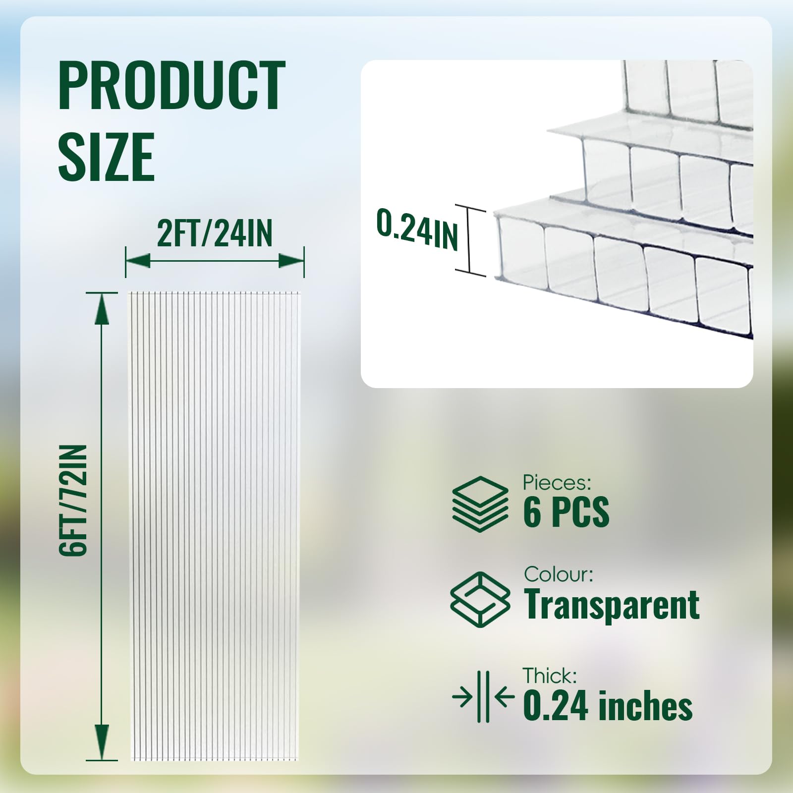 EVERECO panel showing 200x impact resistance against hail or branches.