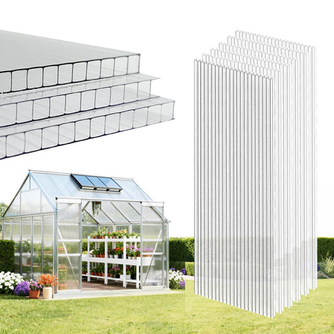 EVERECO greenhouse panel with high transmittance for brighter plant growth.