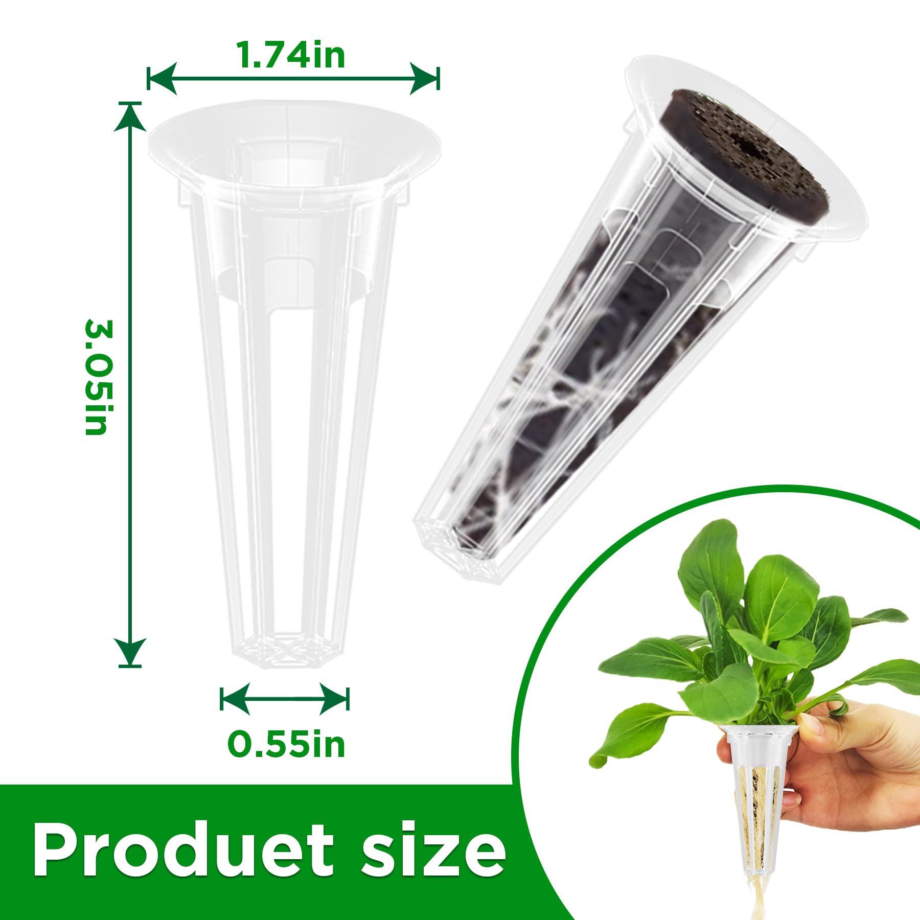Evereco hydroponic system accessory, reliable basket support for seed pods.
