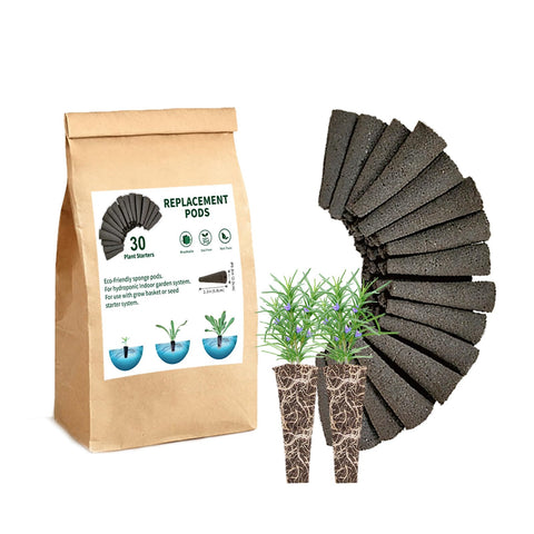 EVERECOO Grow Sponges pack of 30 designed for versatile hydroponics and easy germination