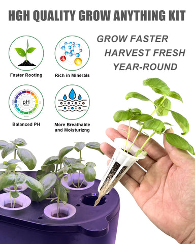 EVERECOO grow domes provide clear lids to maintain humidity for seedlings