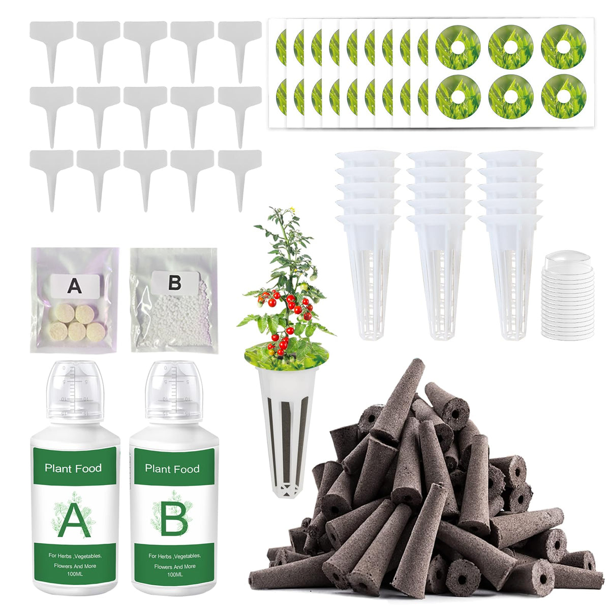 EVERECOO hydroponic seed pods sponges for efficient germination and easy setup