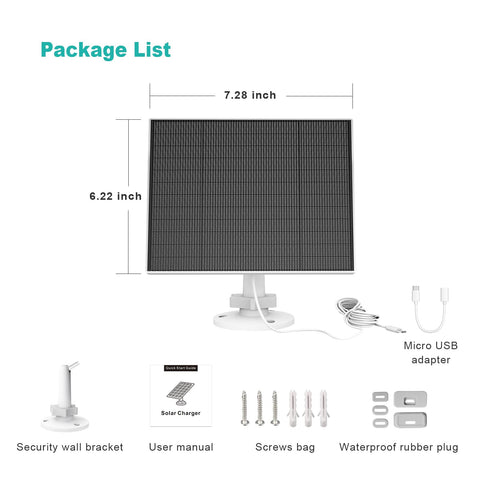 Long 9.8-foot cord simplifies placement and optimal sun exposure