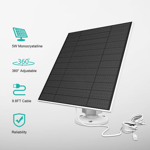 EverExceed EufyCam IP65 weatherproof panel withstands rain and snow for outdoor use.