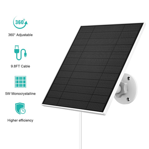 EverExceed Wyze solar charger features IP65 protection for weather resilience.