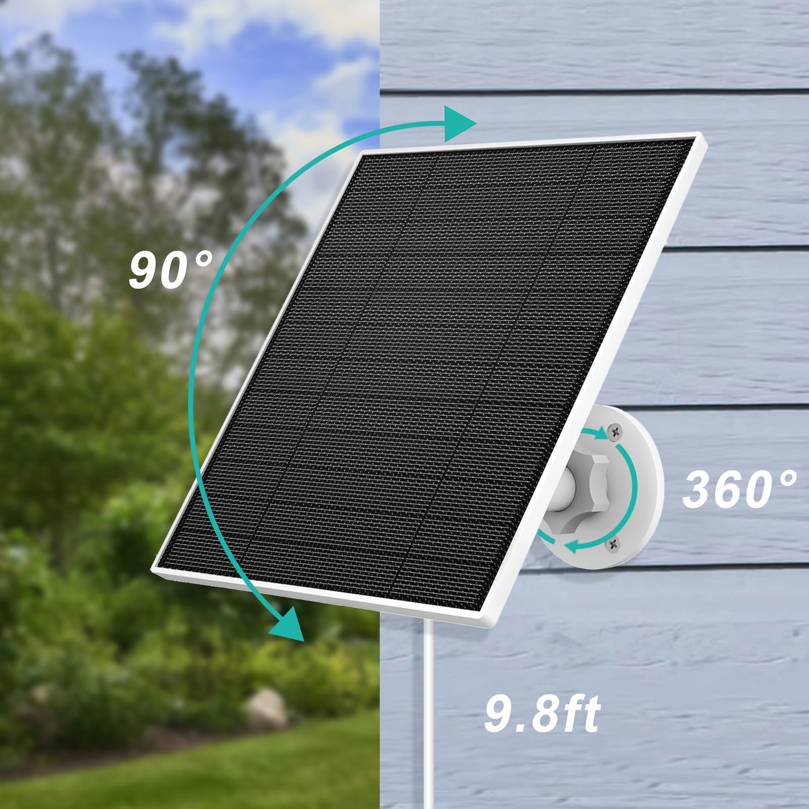 EverExceed Wyze panel includes micro USB adapter and waterproof plug for easy setup.