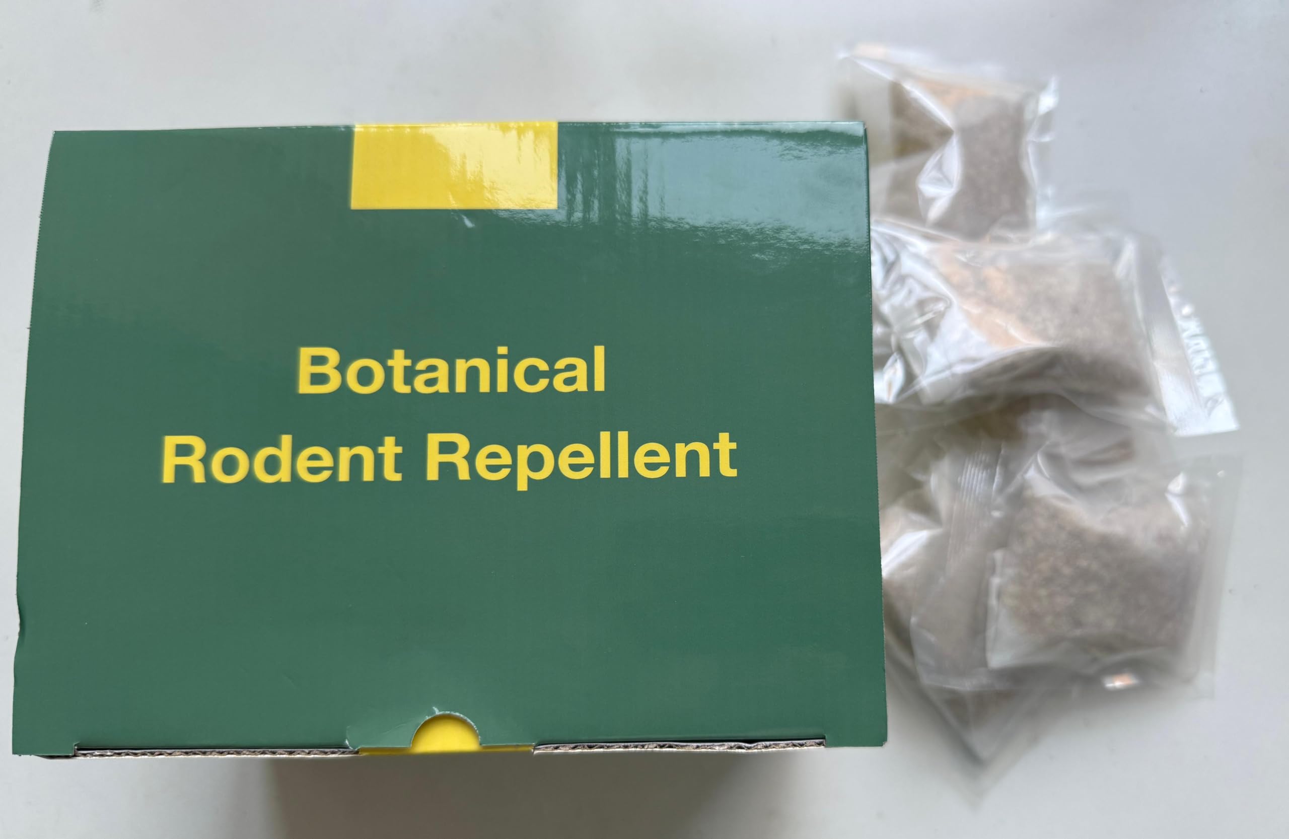EverField rodent repellent pouches packaging ready for immediate placement.