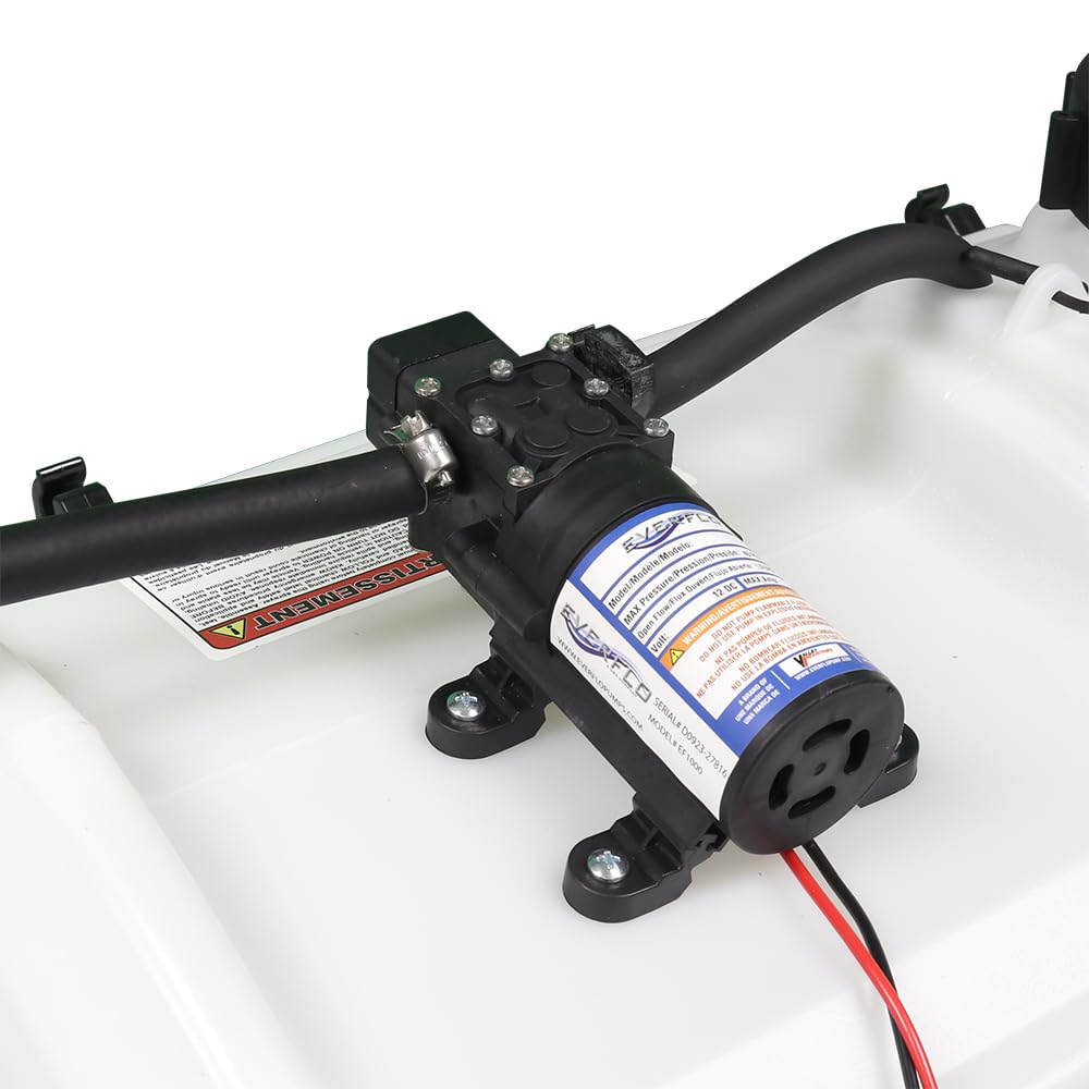 Everflo 3/8 inch hose barb ports image shows secure, tight connections.