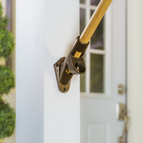 Evergreen Flag Bracket includes hardware for quick installation.