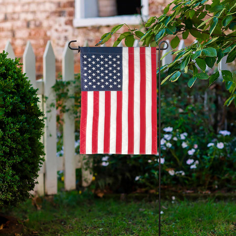 Evergreen Flag embroidered-stars-stripes for vivid patriotic display.