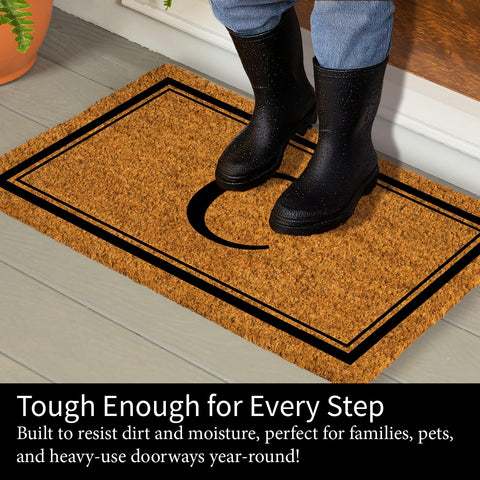 Evergreen Flag indoor-outdoor coir mat suitable for porches and entryways.