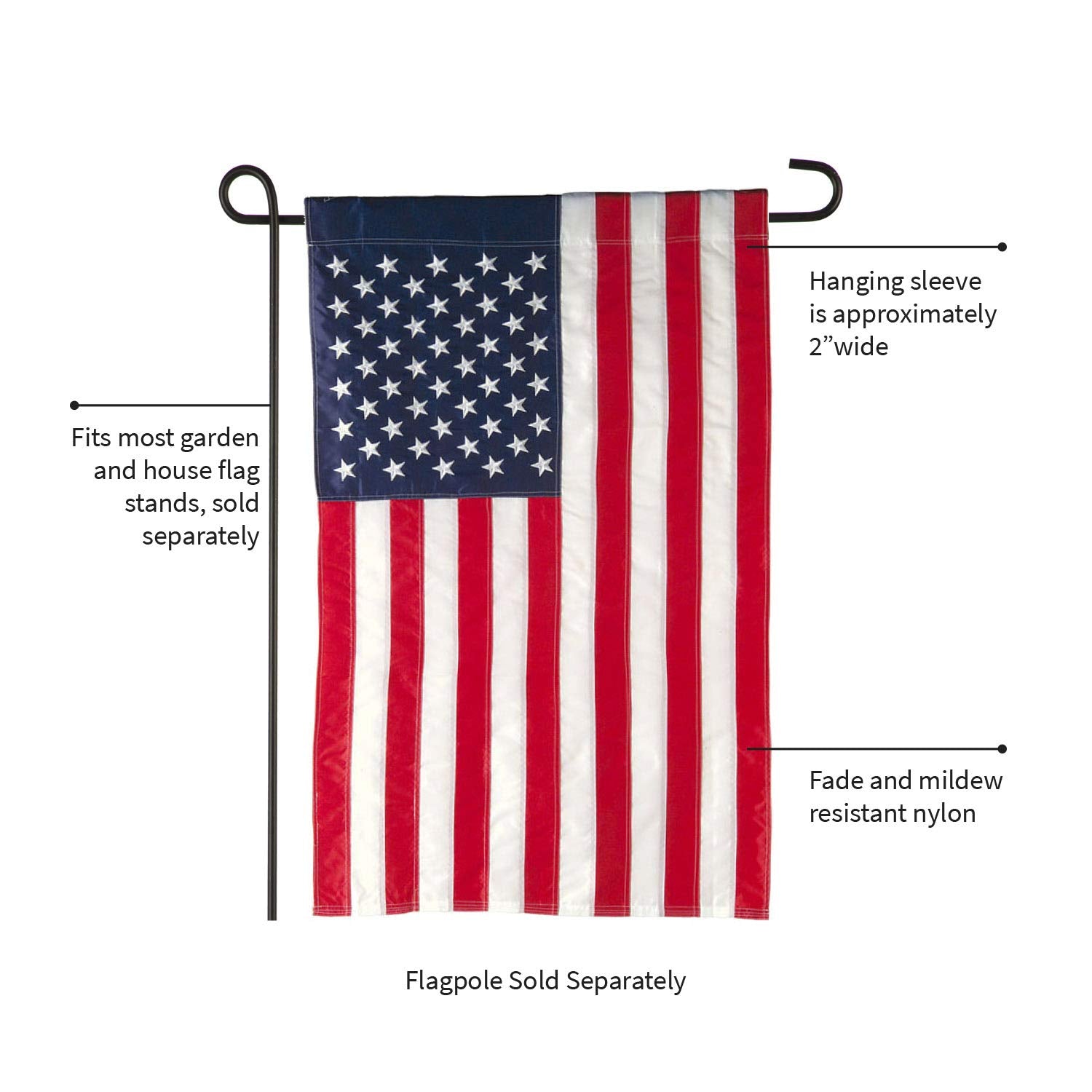 Evergreen Flag porch-patio-display flag enhances outdoor curb appeal.