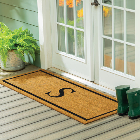 Evergreen Flag non-slip doormat with durable coconut husk for weather resistance.