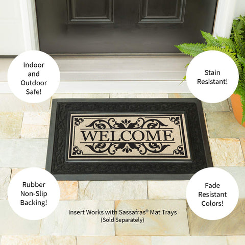 Low-profile design of Evergreen Flag mat clears doors smoothly without snagging