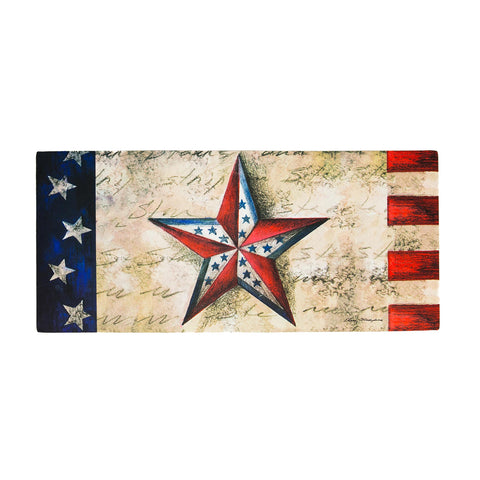 Evergreen Flag Sassafras Independence Day star motif suits outdoor entrances
